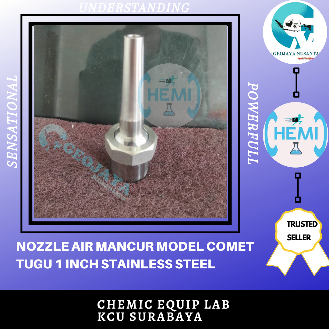 NOZZLE AIR MANCUR MODEL COMET TUGU 1 INCH STAINLESS STEEL chemicequiplab